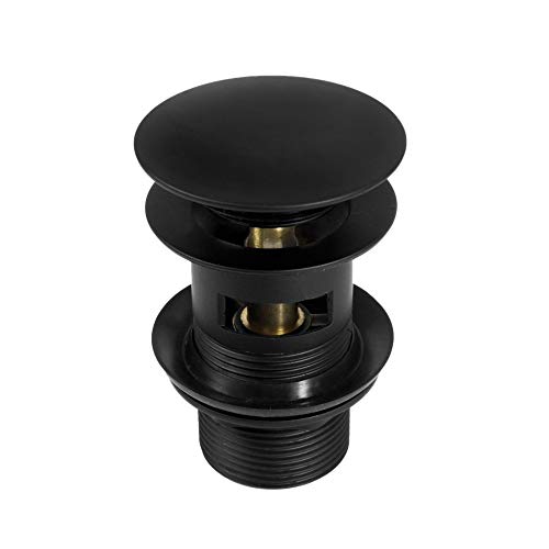Deante verchromter Click-clack rund mit Überlauf NHC B10B, schwarz Deante verchromter Click-clack rund mit Überlauf NHC B10B, schwarz von DEANTE