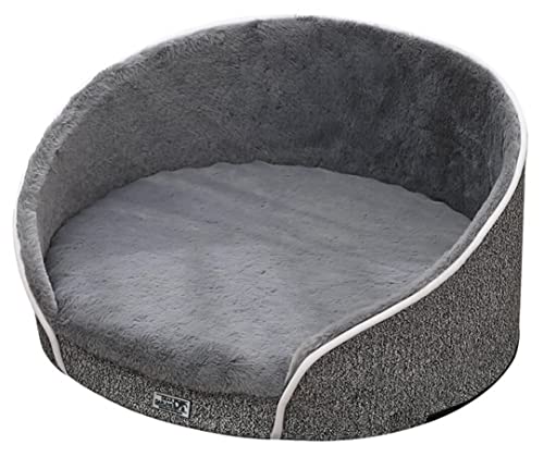 Dear Darling Orthopädischer Luxus Katzen- und Hundekorb Hundebett gelenkschonend mit Memory Schaum und waschbarem Bezug (L, anthrazit) von Dear Darling