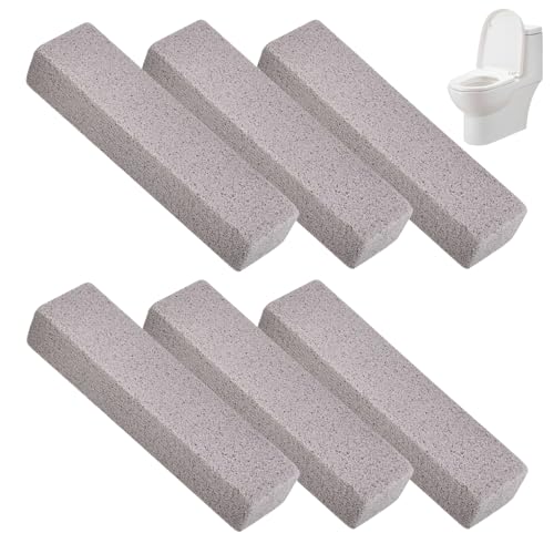 6 Stück Everdrop Bimsstein Reiniger Bürsten Grill Bimsstein Blöcke Bimsstei für Toilette Reinigungsblock Blöcke Stark für Grill Küche Backofen Dusche Bad Waschbecken von DEARBAG
