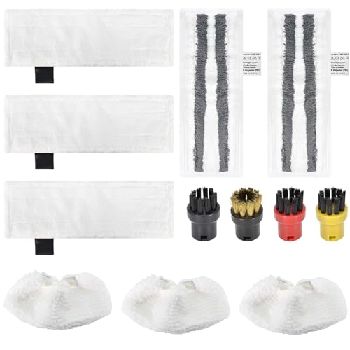 DEARBAG 12 Stück Dampfreiniger Zubehör Set Kompatibel für Kärcher Dampfreiniger Easyfix SC2 SC3 SC4 SC5, 3 Mikrofaser Bodentücher + 2 Schleiftüch + 3 Handdüsentüch + 4 Rundbürsten Ersatzteile DEARBAG 12 Stück Dampfreiniger Zubehör Set Kompatibel für Kärcher Dampfreiniger Easyfix SC2 SC3 SC4 SC5, 3 Mikrofaser Bodentücher + 2 Schleiftüch + 3 Handdüsentüch + 4 Rundbürsten Ersatzteile von DEARBAG