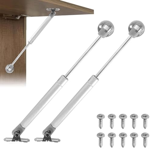 DEARBAG 2 Stück Gasdruckfeder Klappenbeschlag Gasdruckdämpfer 100N, Hydraulic Gasdruckfeder/Kompressionsfeder Beschläge, Soft Close Gasdruckfedern für Klappen Küchenschrank Schranktür, Silber DEARBAG 2 Stück Gasdruckfeder Klappenbeschlag Gasdruckdämpfer 100N, Hydraulic Gasdruckfeder/Kompressionsfeder Beschläge, Soft Close Gasdruckfedern für Klappen Küchenschrank Schranktür, Silber von DEARBAG