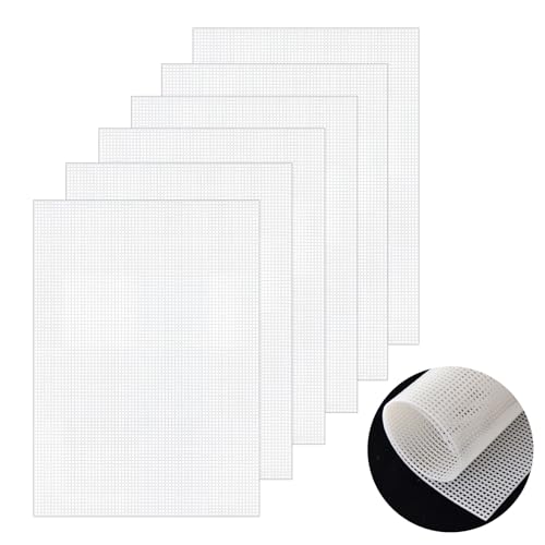 Plastic Canvas Sheets 6 Stück Kunststoff Mesh Leinwand Blätter 34x 26 cm Weiß Mesh Canvas Sheets Meshstoff Leinwand für Stickereien Bastelarbeiten Strickhäkelprojekte DIY Taschen Nähprojekte Plastic Canvas Sheets 6 Stück Kunststoff Mesh Leinwand Blätter 34x 26 cm Weiß Mesh Canvas Sheets Meshstoff Leinwand für Stickereien Bastelarbeiten Strickhäkelprojekte DIY Taschen Nähprojekte von DEARBAG