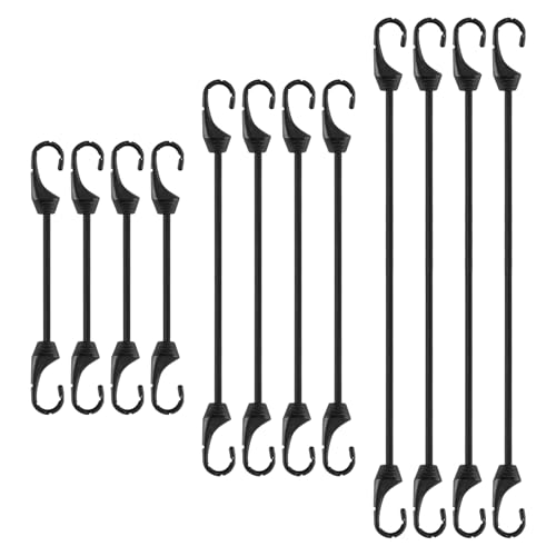 Spanngummi mit Haken 12 Stück, Hakenverlängerung mit Haken Elastisch, Mehrzweck-Planenspanner, Fahrrad Auto Ladung Verstärkungsgurt, Spannseil für Poolabdeckung Plane Netz Banner Camping, Schwarz Spanngummi mit Haken 12 Stück, Hakenverlängerung mit Haken Elastisch, Mehrzweck-Planenspanner, Fahrrad Auto Ladung Verstärkungsgurt, Spannseil für Poolabdeckung Plane Netz Banner Camping, Schwarz von DEARBAG