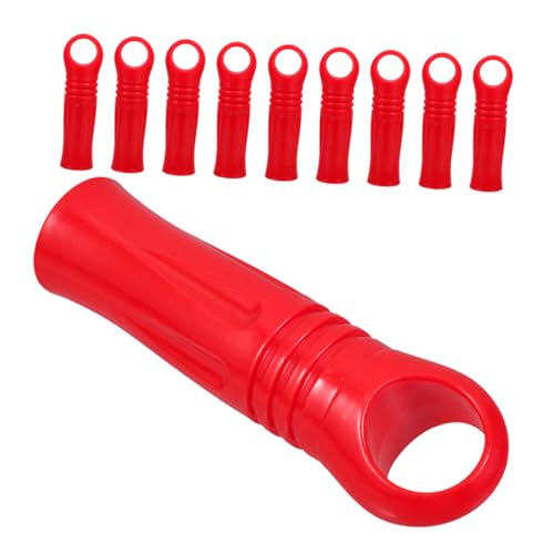 DEARMAMY 10 Stück Teiliges Rote Kunststoff Mopphandgriff endkappen Rohrdurchmesser Ersatz Griffsleeves Ergonomisch Komfortabel Langlebig für Einfache Mop stielmontage DEARMAMY 10 Stück Teiliges Rote Kunststoff Mopphandgriff endkappen Rohrdurchmesser Ersatz Griffsleeves Ergonomisch Komfortabel Langlebig für Einfache Mop stielmontage von DEARMAMY