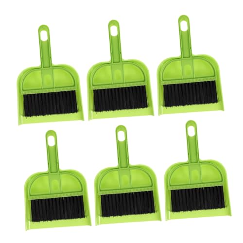 DEARMAMY 12 Sätze Mini Kehrblech und Handfeger Set Ergonomisch Platzsparend Desktop Reinigungsbürste mit Schaufel Kompakt für Büro und Zuhause Einfache Handhabung Langlebig Zufällige Farbe von DEARMAMY
