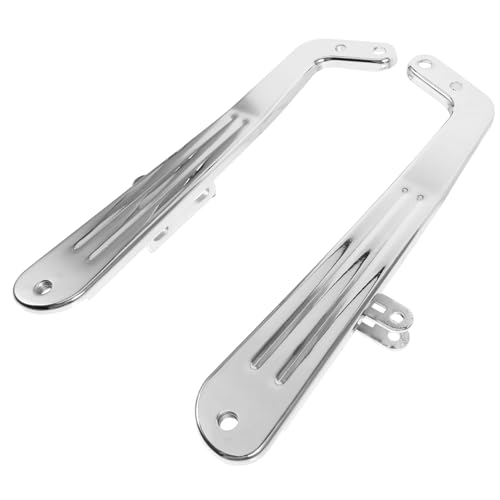 DEARMAMY 2 Stück Handläufe Plattierung Ergonomisch Arm stühle stuhlhussen Friseurbedarf Teil des Haushaltsstuhls Stuhlversorgung Friseurzubehör Eisen Silver von DEARMAMY