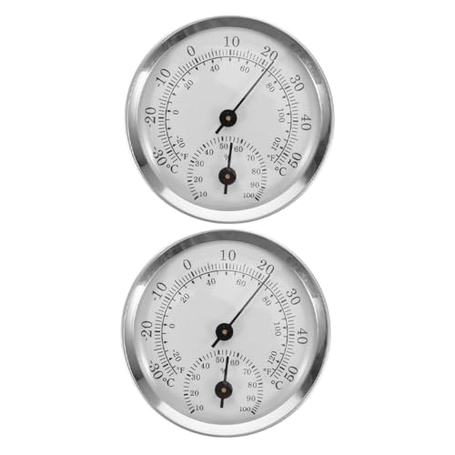 DEARMAMY 2 Stück Mini Analog Zigarren Hygrometer Tragbares Hygrometer Thermometer für Gläser und Boxen Batteriefrei Präzises Temperatur Feuchtigkeitsmessgerät Geeignet für Zuhause Büro und DEARMAMY 2 Stück Mini Analog Zigarren Hygrometer Tragbares Hygrometer Thermometer für Gläser und Boxen Batteriefrei Präzises Temperatur Feuchtigkeitsmessgerät Geeignet für Zuhause Büro und von DEARMAMY