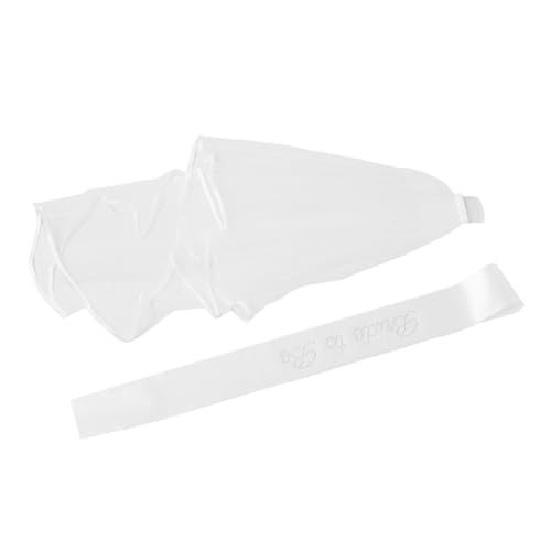 DEARMAMY 2 Stück Teiliges Braut Weißem Tüllschleier und Braut-schärpe für Hochzeit Junggesellinnenabschied Brautparty-dekorationen Vielseitiges Accessoire für Frauen DEARMAMY 2 Stück Teiliges Braut Weißem Tüllschleier und Braut-schärpe für Hochzeit Junggesellinnenabschied Brautparty-dekorationen Vielseitiges Accessoire für Frauen von DEARMAMY