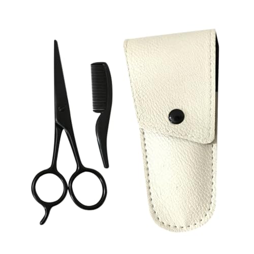 DEARMAMY 3 Stück Teiliges Bartpflege Set mit Präzisen Scheren und Kamm Pflegewerkzeug für Männer Tragbar und Langlebig für Salon und Zuhause von DEARMAMY