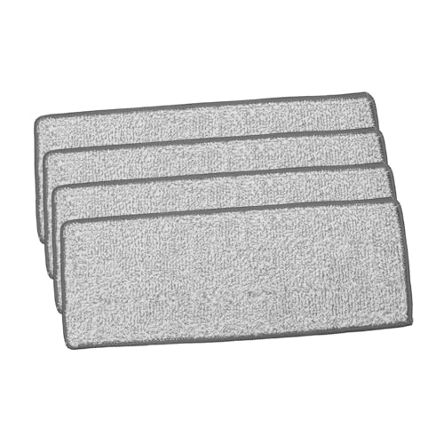 DEARMAMY 4stücke Wiederverwendbare Mop Pads Mikrofaser Reinigungskissen Für Bodenwischer Waschbar Und Langlebig Geeignet Für Fliesen Und Marmorflächen Müheloses Reinigen Ohne Hände Schmutzig Zu Machen von DEARMAMY