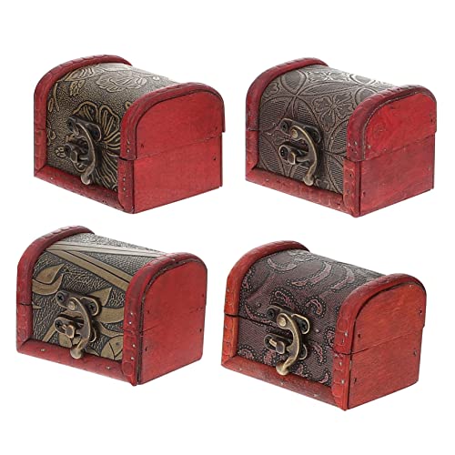 DEARMAMY 4er-packung Aufbewahrungsbox Für Schmuck Korb Behälter Ring Plüsch Schatz Holz DEARMAMY 4er-packung Aufbewahrungsbox Für Schmuck Korb Behälter Ring Plüsch Schatz Holz von DEARMAMY