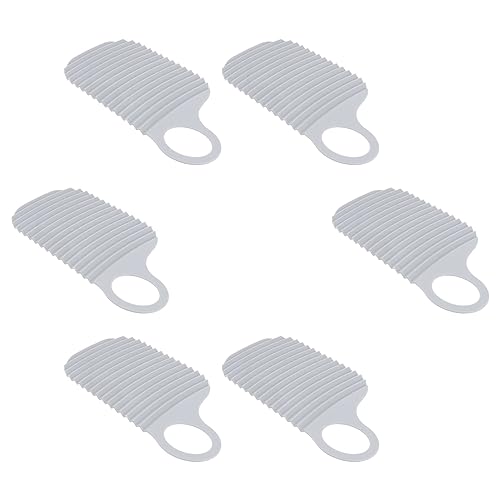 DEARMAMY 6 Stück Handgefertigtes Teiliges Mini Waschbrett Tragbare Doppelseitige Wäschebrett für Handwäsche für Reisen und Camping von DEARMAMY