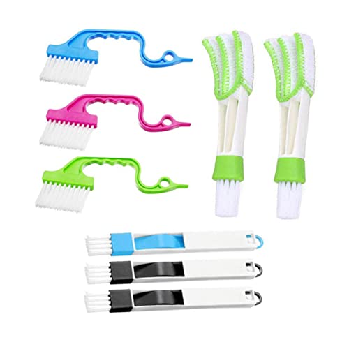 DEARMAMY 8Stücke Teiliges Set Fensterreinigungsbürsten Für Lücken Und Rillen Handheld Design Für Einfache Anwendung Und Trockenreinigung Für Bad Effiziente Hausreinigung von DEARMAMY