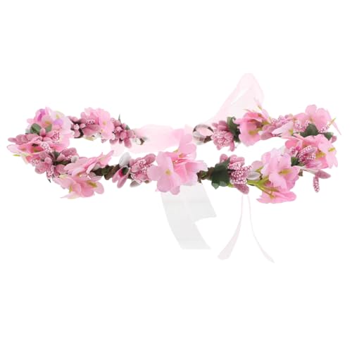 DEARMAMY Boho Braut Haarkranz mit Band Romantischer Hochzeits blumenschmuck Leichtes Stirnband für Hochzeitsfeiern Vielseitiges Langlebiges Accessoire für Braut Strand und Studio DEARMAMY Boho Braut Haarkranz mit Band Romantischer Hochzeits blumenschmuck Leichtes Stirnband für Hochzeitsfeiern Vielseitiges Langlebiges Accessoire für Braut Strand und Studio von DEARMAMY
