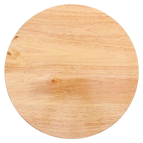 DEARMAMY Holzhocker Ersatzsitz Rundstuhl Holzoberfläche Sitzplatte Für Barhocker Robustes Holz Für Komfortable Nutzung Als Sitzfläche Für Garten Und Esszimmerstühle von DEARMAMY