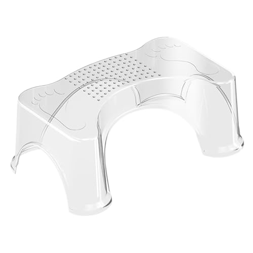 DEARMAMY Toilettenhocker Fußpedal Poop Hocker Für Badezimmer Zusammenklappbarer Toilettenhocker Toilettenfuß Ruhe Töpfchen-tritthocker Für Kleinkinder Wc-fußhocker Das Haustier Transparent DEARMAMY Toilettenhocker Fußpedal Poop Hocker Für Badezimmer Zusammenklappbarer Toilettenhocker Toilettenfuß Ruhe Töpfchen-tritthocker Für Kleinkinder Wc-fußhocker Das Haustier Transparent von DEARMAMY