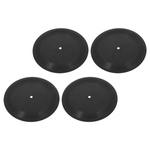 DEARMAMY Vinyl-Schallplatten-Wanddekoration 4 Stück Leere Retro-Schallplattenschilder 30 5 Cm Gefälschte Vinyl-Schallplatten-Ornamente 1950Er-Jahre-Rock-And-Roll-Partydekorationen Für von DEARMAMY