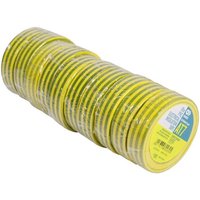 Debflex - Advance 173785 – AT7 pvc – 10 x Rubans selbstklebender Isolierstoff, 15 mm x 10 m, Gelb/Grün – Flammenhemmer von DEBFLEX