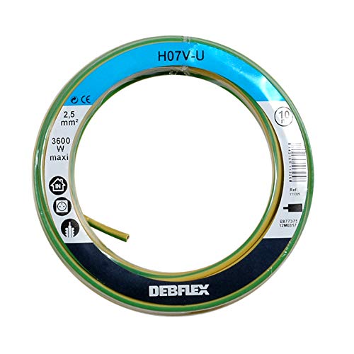 Bobinot câble rigide H07V-U 2,5mm² 10 mètres DEBFLEX Jaune/Vert - 111325 Bobinot câble rigide H07V-U 2,5mm² 10 mètres DEBFLEX Jaune/Vert - 111325 von DEBFLEX