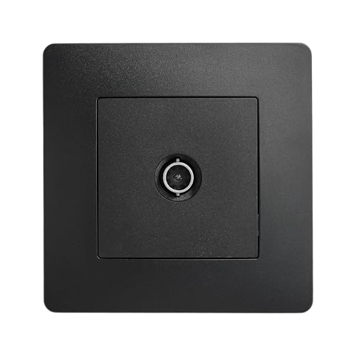 DEBFLEX - Caly – TV-Wandsteckdose – TV-Anschluss oder TNT-Decoder – ABS – Unterputzmontage – komplett mit Abdeckplatte – Schwarz – 85 x 85 x 40 mm DEBFLEX - Caly – TV-Wandsteckdose – TV-Anschluss oder TNT-Decoder – ABS – Unterputzmontage – komplett mit Abdeckplatte – Schwarz – 85 x 85 x 40 mm von DEBFLEX