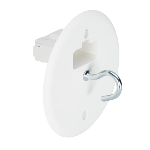 DEBFLEX - DCL-Abdeckung Durchmesser 88 mm + Haken – für Installation von Leuchten an Decke oder Wand – Weiß von DEBFLEX