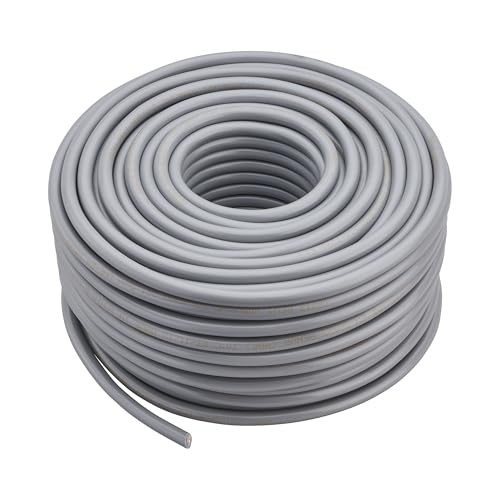 DEBFLEX - Elektrokabel HO5VV-F 3G1,5 mm² – Flexibles dreipoliges Kabel – für alle Arten von Haushaltskabeln – 50 Meter – Grau von DEBFLEX