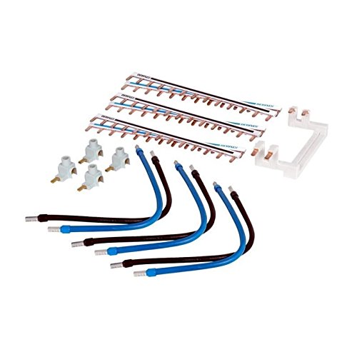 DEBFLEX 707747 Schalttafel-Schaltkasten-Leitungsschutzschalter Klemmleiste-Kabelendkappe-Elektrische Anschlussklemme-2-reihiger Kabelsatz-Debflex-707747, blau von DEBFLEX