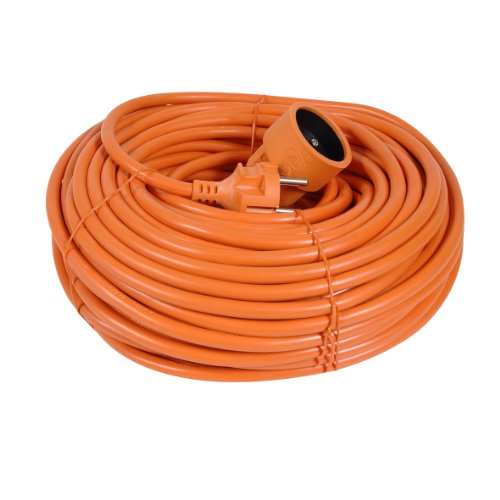 Debflex 344259 Verlängerung, Kunststoffmantelleitung HO5VV-F 3G1,5, Orange, 25 m von DEBFLEX