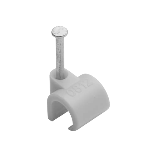 Debflex 700411 Kabelbinder, elektrische Kabelbefestigung, Befestigung und Anschluss des Kabels, Kabelbinder, Befestigungsnadel, Kabelbinder, Durchmesser 8 A, 12 mm, Grau, Beutel mit 50 Stück von DEBFLEX