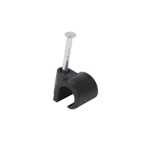 100 Attache-fils pour câble rond Ø 4 à 7mm pointe béton DEBFLEX Noir - 700434 von DEBFLEX