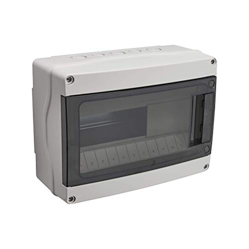 Debflex 706722 Koffer wasserdicht IP65, 1-reihig 12 Module grau von DEBFLEX