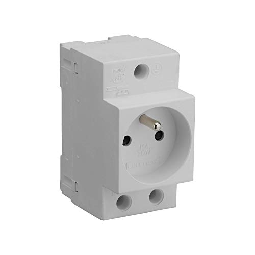 Debflex 707891 Steckdose, modular, 2 P+T / 16 A, Grau von DEBFLEX