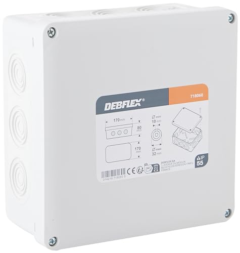 Debflex 718060 Abzweigdose IP55 170 x 140/P70, grau von DEBFLEX