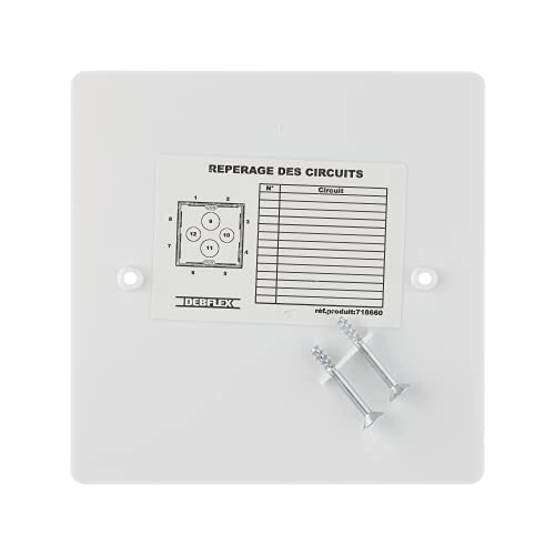 Debflex 718660 Deckel Einbaudose Schrauben, 120 x 120 cm, Weiß von DEBFLEX