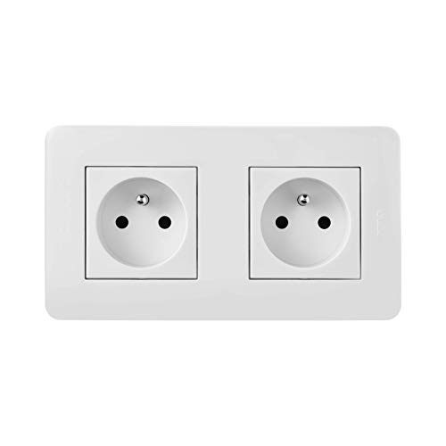 Debflex 742765 CASUAL Doppelsteckdose, 2 P+T, 16 A, vorverkabelt, Weiß glänzend Debflex 742765 CASUAL Doppelsteckdose, 2 P+T, 16 A, vorverkabelt, Weiß glänzend von DEBFLEX