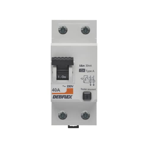 Debflex - Differentieller Schalter 2P 30MA 40A 2 Module Typ A - Modular - Modulare Reihe - Differenzschalter - 707512 Debflex - Differentieller Schalter 2P 30MA 40A 2 Module Typ A - Modular - Modulare Reihe - Differenzschalter - 707512 von DEBFLEX