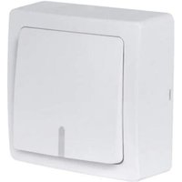 Debflex - Drucktaster Aufputz, beleuchtet mit Kontrollleuchte, 10A 250V, Serie blok Debflex - Drucktaster Aufputz, beleuchtet mit Kontrollleuchte, 10A 250V, Serie blok von DEBFLEX