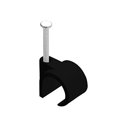 DEBFLEX, Kabelaufwicklung, Befestigung für Elektrokabel, Kabelclips, Kabel mit Stahlnagel, Kabelbinder, D12/16, Schwarz, 700425, Lot de 50 Attaches DEBFLEX, Kabelaufwicklung, Befestigung für Elektrokabel, Kabelclips, Kabel mit Stahlnagel, Kabelbinder, D12/16, Schwarz, 700425, Lot de 50 Attaches von DEBFLEX