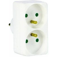 Debflex - Mehrfachsteckdose mit 2 Steckdosen 2P + t 16A auf der Vorderseite von DEBFLEX