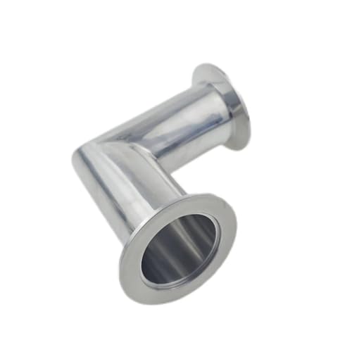 DEBLAN KF16 KF25 KF40 KF50 Vakuum rechtwinkliger Ellenbogen Edelstahl-Bogenrohr Tri-Clamp-Adapter 90-Grad-Flansch-Ellenbogen-Anschlussrohr(KF40) von DEBLAN