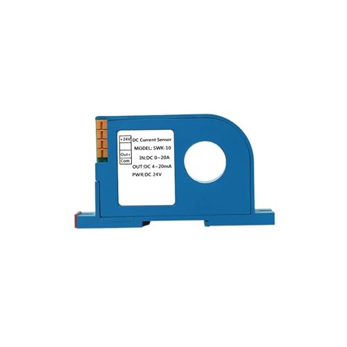SWK-10 DC Hall-Stromwandler 0-1000A Eingang 0-10V 4-20mA RS485 Senderkonverter (Color : 0-10v output, Size : DC 0-50A_22MM HOLE_DC12V POWER SUPPLY) von DEBLAN