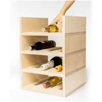 Modulares Und Stapelbares Weinregal Für 3 Flaschen | Anpassbares Nachhaltiges Birkenholzdesign Modulares Und Stapelbares Weinregal Für 3 Flaschen | Anpassbares Nachhaltiges Birkenholzdesign von DEBOSC