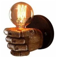 1 Stück Retro Harz Rechte Hand Faust Wandleuchte Antike Industrie Loft Dekoration Stil Wandleuchte E27 Schraube-..DEBUNS von DEBUNS