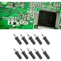 10 Stück Laternen Bananenstecker Messing ABS gelötet Lautsprecheranschluss für elektronische Instrumente 4 mm schwarz, DUBUNS von DEBUNS