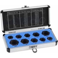 10-teiliges Mutternausdreher-Set, Schraubenausdreher aus Legierung zum Entfernen abgerundeter oder beschädigter Schrauben, von DEBUNS 10-teiliges Mutternausdreher-Set, Schraubenausdreher aus Legierung zum Entfernen abgerundeter oder beschädigter Schrauben, von DEBUNS von DEBUNS