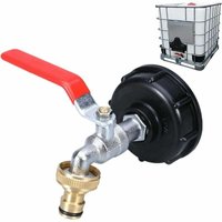 1000L Tankhahn mit Gartenschlauch-Hahnadapter, S60X6 IBC-Hahnanschluss..DEBUNS 1000L Tankhahn mit Gartenschlauch-Hahnadapter, S60X6 IBC-Hahnanschluss..DEBUNS von DEBUNS