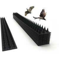 10er-Pack Vogelabwehrspikes aus Kunststoff – hohe Flexibilität, Diebstahlschutz für Zaun und Wand, schwarz, von DEBUNS 10er-Pack Vogelabwehrspikes aus Kunststoff – hohe Flexibilität, Diebstahlschutz für Zaun und Wand, schwarz, von DEBUNS von DEBUNS