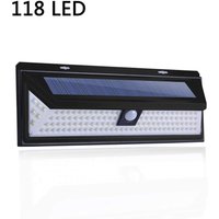 118 LED Solarlampe 1000 Lumen Wandleuchte PIR Bewegungsmelder IP65 Wasserdicht Garten Außen..DEBUNS von DEBUNS