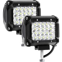 12 V 144 W 4 Zoll LED-Arbeitsleuchte – IP67 wasserdichter LED-Strahler für Auto, LKW, Traktor, SUV, Boot – Spot-Flutlicht, LED-Nebelscheinwerfer von DEBUNS