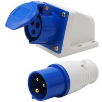 16 Ampere, 3-polig, 220–250 V, wasserdicht, IP44, 2P+E, 3-phasig, 16 A, Industriestecker, geeignet für Wohnmobile, Wohnwagen, Campervans, DEBUNS 16 Ampere, 3-polig, 220–250 V, wasserdicht, IP44, 2P+E, 3-phasig, 16 A, Industriestecker, geeignet für Wohnmobile, Wohnwagen, Campervans, DEBUNS von DEBUNS